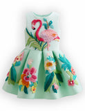 Floral Flamingo Party Dress