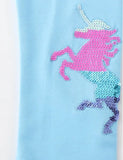 Unicorn Leggings med pailletter