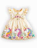 Floral Unicorn Fantasy Party Dress