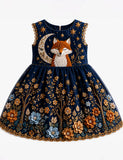 Moonlight Fox Enchanted Forest Party Dress