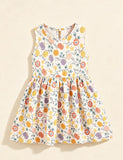 Multi-color Printed Sleeveless Dress