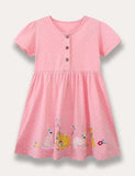 Animal Appliqué Dotted Dress - Mini Taylor