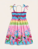 Bohemian Print Family Matching Dress