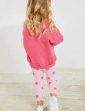 Ensemble sweat-shirt imprimé cœur