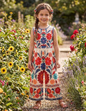 Bohemian Floral Cross-Back Jumpsuit