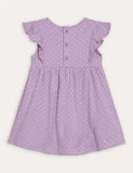 Lilafarbenes Sommerkleid mit Lama-Applikation