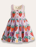 Sleeveless Fun Strawberry Dress