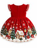 Christmas Santa Snow House Party Dress