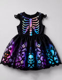 Halloween Dazzling Skeleton Party Dress