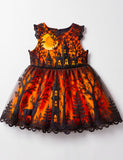 Halloween Haunted House Tulle Party Dress