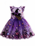 Halloween Witch Tulle Party Dress