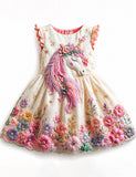 Floral Unicorn Party Dress