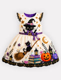 Halloween Magic Black Cat Party Dress