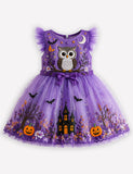 Halloween Owl Tulle Fantasy Party Dress