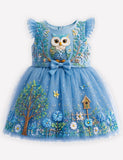 Cute Owl Tulle Fantasy Party Dress
