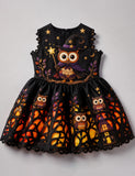 Halloween Magic Owl Haunted House Dress