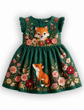 Cute Fox Forest Sleeveless Dress