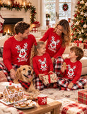 Christmas Rindeer Printed Family Matching Pajamas