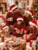 Christmas Stripe Printed Family Matching Pajamas