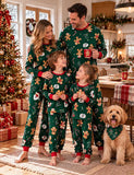 Christmas Gingerbread Man Printed Family Matching Pajamas