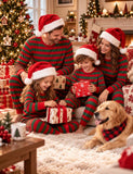 Christmas Stripe Printed Family Matching Pajamas