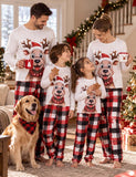 Christmas Cute Rindeer Printed Family Matching Pajamas