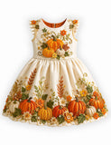 Golden Pumpkin Harvest Party Dress