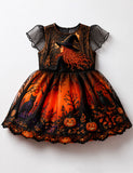Halloween Magic Witch Tulle Party Dress