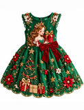 Princess & Christmas Gifts Bow Party Dress