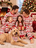 Fair Isle Christmas Reindeer Family Matching Pajamas