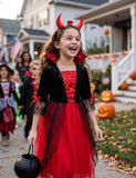 Halloween Magic Witch Dress Or Skull Print Set