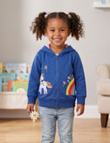 Cute Embroidered Hooded Cardigan