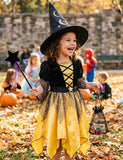 Halloween Witch Cape Magic Dress Set