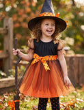 Halloween Witch Cape Magic Dress Set