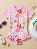 Floral Print One-piece Swimsuit