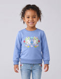 Flower Unicorn Embroidered Sweatshirt