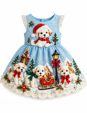 Christmas Puppy Friends Dress