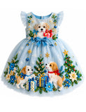 Festival Puppies Gift Princess Tulle Dress
