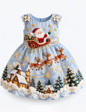 Christmas Santa Claus Sleigh Party Dress