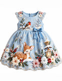 Snow Little Deer Bow Dress