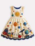 Back To School Galaxy Solar System Dress