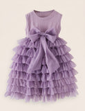 Multi-layer Tulle Bow Cake Dress