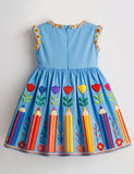 Back to School Rainbow Pencil Dress