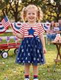 Independence Day Star Tulle Bow Dress
