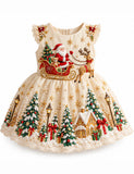 Christmas Santa Claus Sleigh Party Dress