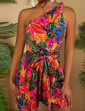 Mom and Me Tropical Fruit Tie-dye Dress