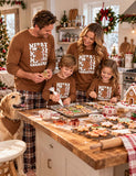 Christmas Gingerbread Man Printed Family Matching Pajamas
