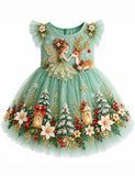 Christmas Fairy & Reindeer Tulle Party Dress