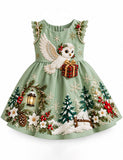 Christmas Winter Woodland Owl Party Dress