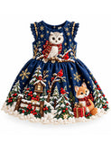 Christmas Snowy Owl Party Dress